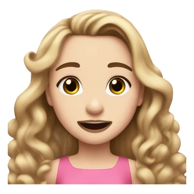 Sabrina carpenter singing with pink dress sticker