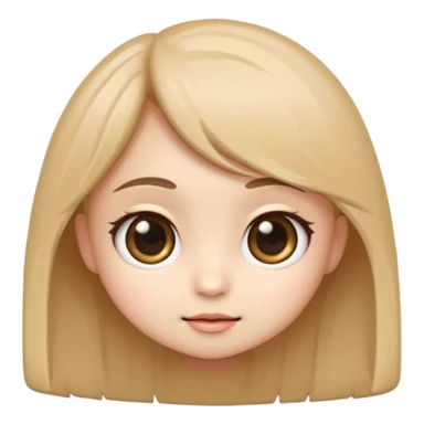 emoji, cute chibi cartoon, big eyes, soft shading, smooth gradients, clean outlines, high detail, sticker style sticker