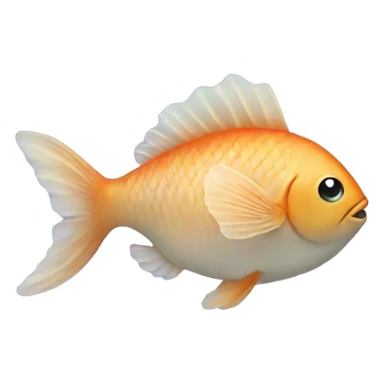 A fish wearing a tutu sticker