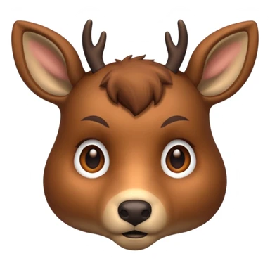 deer's face sticker