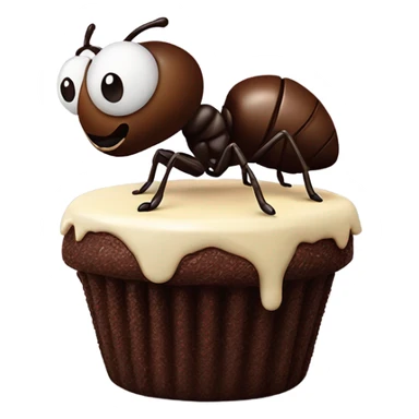 ant eating brasilian brigadeiro sticker