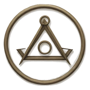 architectural symbol, square and compass sticker