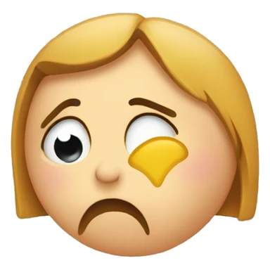 sad kissy face flipping off emoji sticker