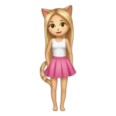 girl-kiss-cat sticker