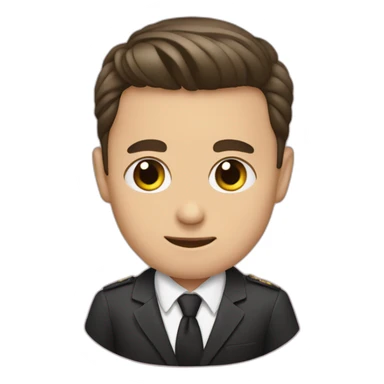 zelensky black hear sticker