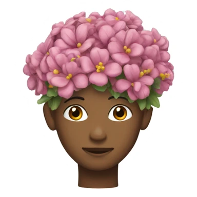 Cérebro floral sticker