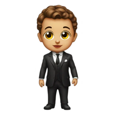 Italian mobster baby with bellini sticker