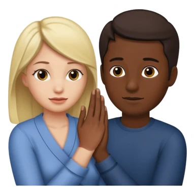 Women wraps her hand on man penis  sticker