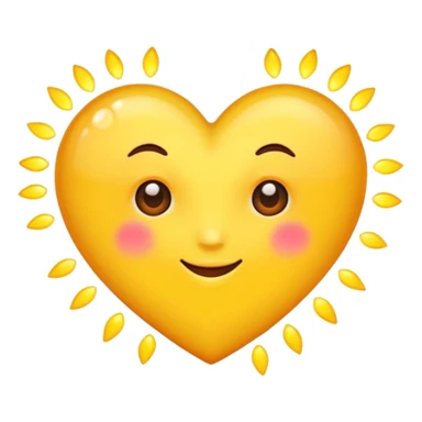 summer vibes heart sticker