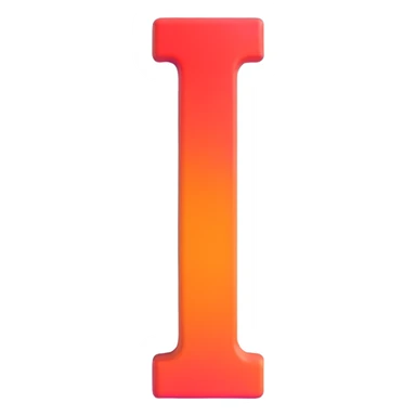 exclamation mark with red and orange gradient sticker
