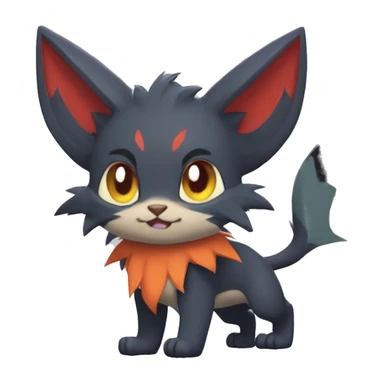 Torracat-Zoroark-Litten-Zorua-bat-cat full body sticker