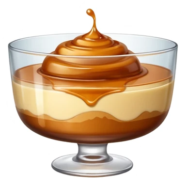 caramel pudding sticker