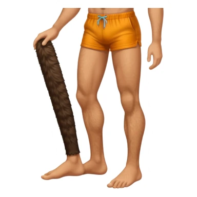 Male feet and hair on the legs sticker