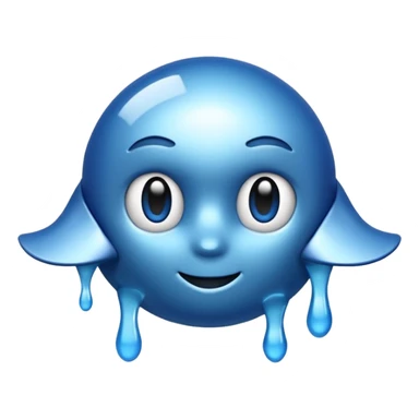 青い背景にX sticker