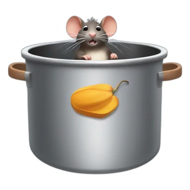 ratatouille rat in a cooking pot sticker
