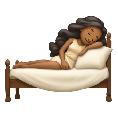 Medium tone princess asleep sticker