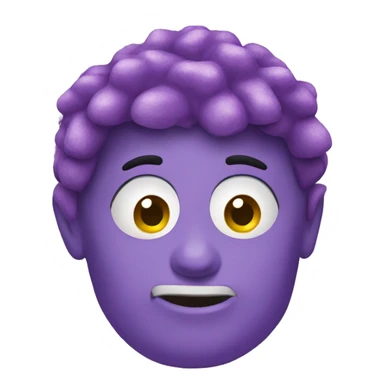 Purple waffles  sticker
