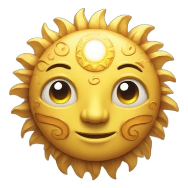 Sun god lufy sticker