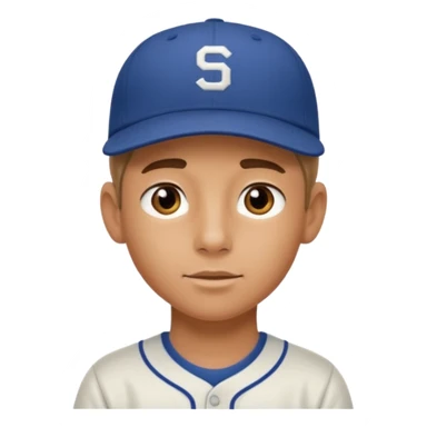 handsome boy with backside cap only neck  sticker