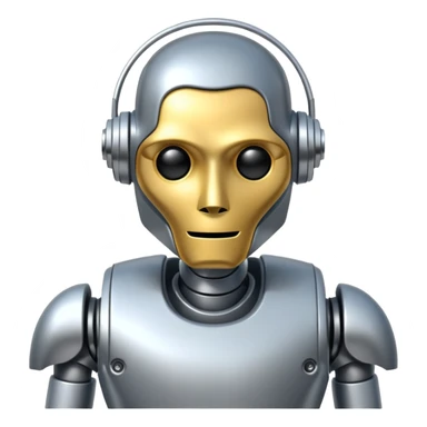 Robot Maestro musician sticker