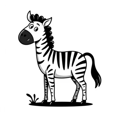 Zebra sticker