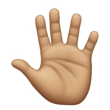 Hand at 45 degrees sticker