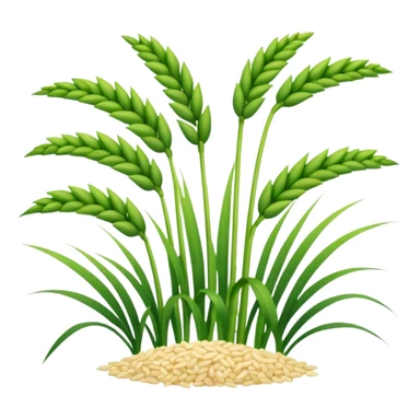 rice plant sticker