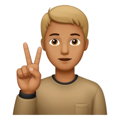 A man that shows his middle finger  sticker