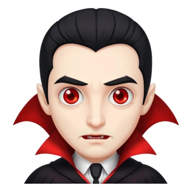 cute hide dracula no background sticker