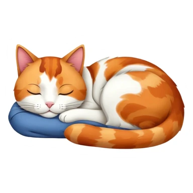 Cat sleeping sticker