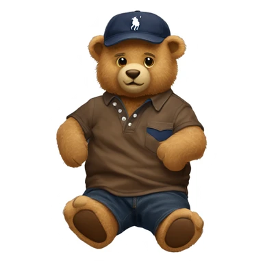 Polo ralph lauren bear old momey ztule sticker