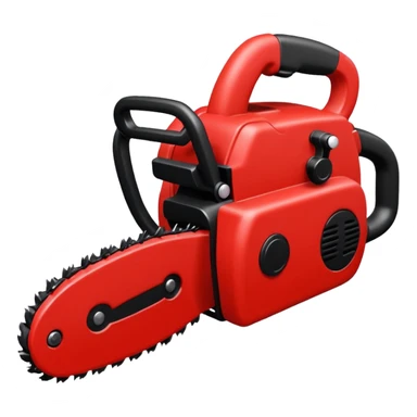 Plush chainsaw sticker