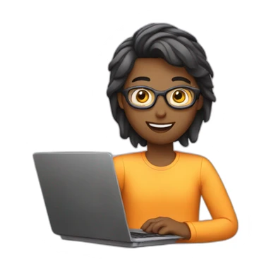 video editor with laptop sticker