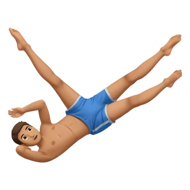 Guy laying down with feet in air sticker