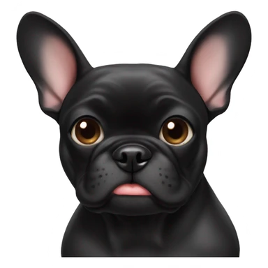 black frenchie sticker