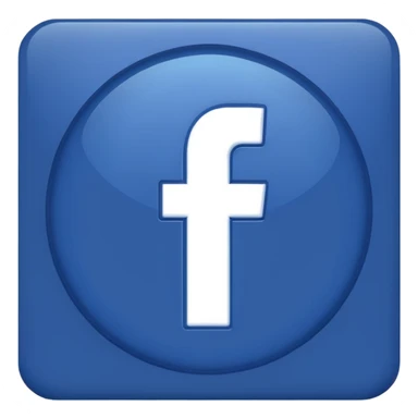 Facebook logo emoji in text sticker