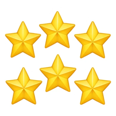 five stars in a row sticker
