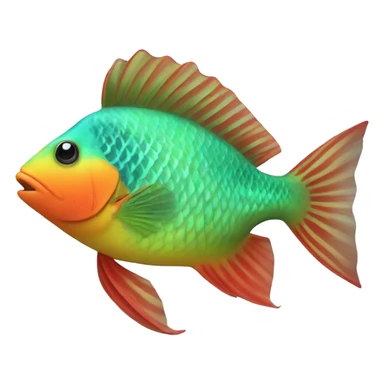 Parrot fish sticker