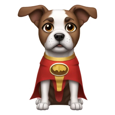 dog superhero sticker