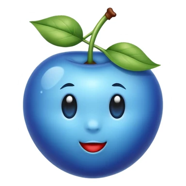 Cerise de couleur bleue  sticker