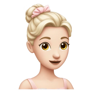 soft pink ballerina with fair skin  sticker