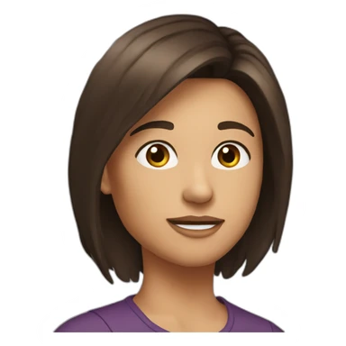 brunette haooy sticker