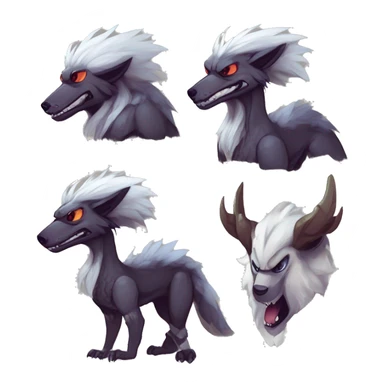 Cute Protogen-vernid-sergal-wickerbeast by griffsnuff & LiLaiRa & Falvie sticker