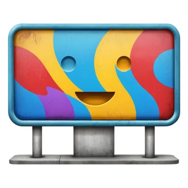 billboard on the street sticker