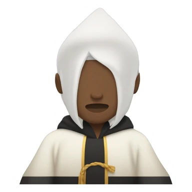 white Person with black hair full body lying down face down wearing wizard robe sticker