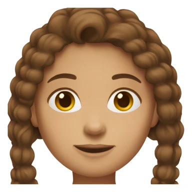 Woman with brown hair in-love sticker