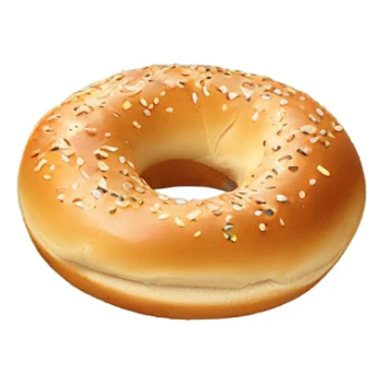 Exploding bagel sticker