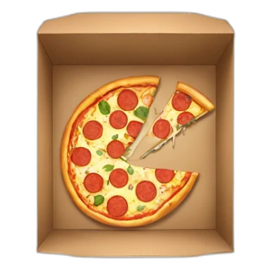 pizza slice under trap box sticker
