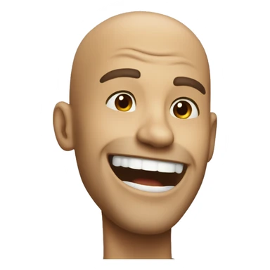 guy smiling like crazy sticker