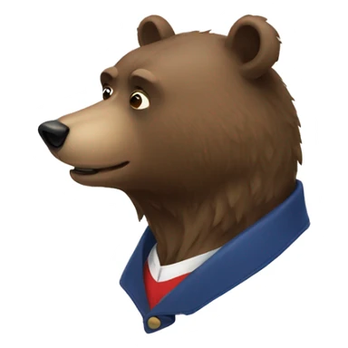 French bear sticker